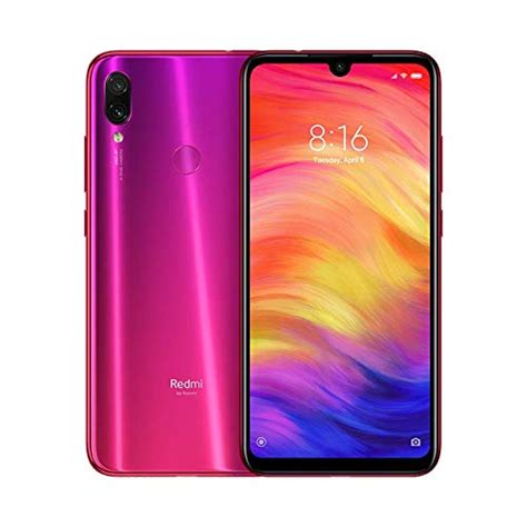 Refurbished Redmi Note 7 Pro Nebula Red 64GB 4GB RAM Amazon In