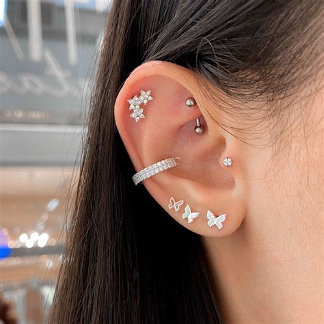 Piercings Para Conch Femininos E Delicados Em Prata Celestia Pratas