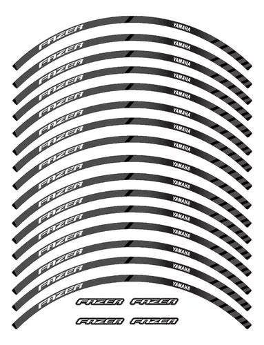 Kit Adesivo Friso Refletivo Roda Para Yamaha Fazer Mercadolivre