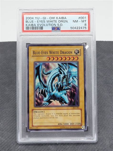 Mavin Yugioh Blue Eyes White Dragon PSA 8 SKE 001 Kaiba Evolution