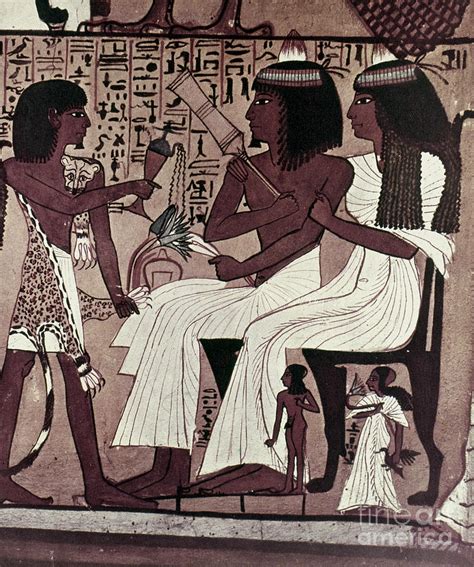 Egyptian Tomb Painting Painting by Granger - Pixels