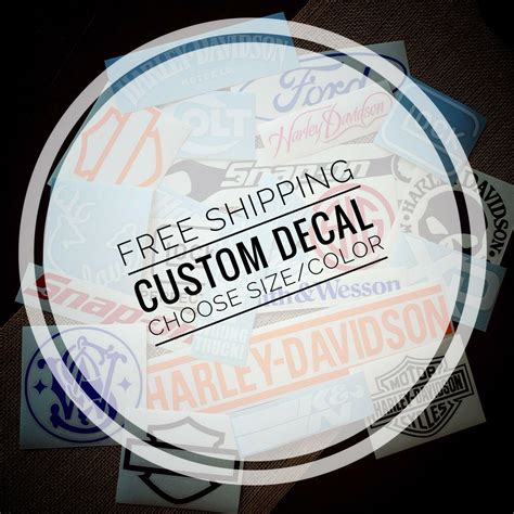 CUSTOM Vinyl Decal - Any Logo Sticker - Car Truck Motorcycle SUV - Wall ...