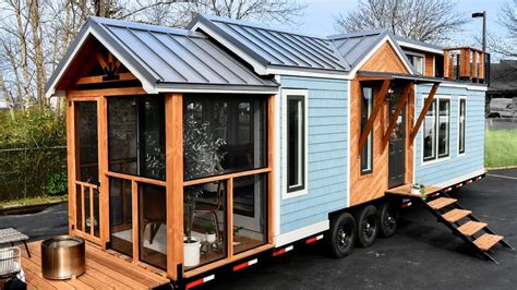 Incredibly Stunning Cascade Tiny House By Truform Tiny Youtube