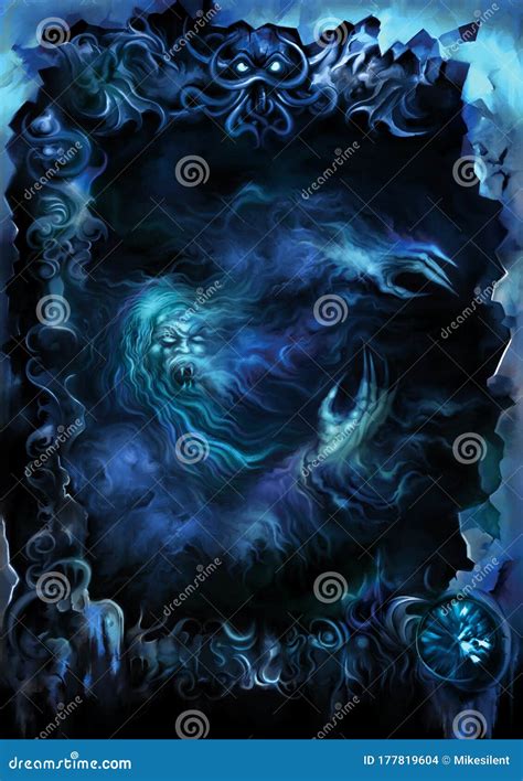 Vampire Ghost Poster Or Cover Royalty-Free Stock Image | CartoonDealer ...