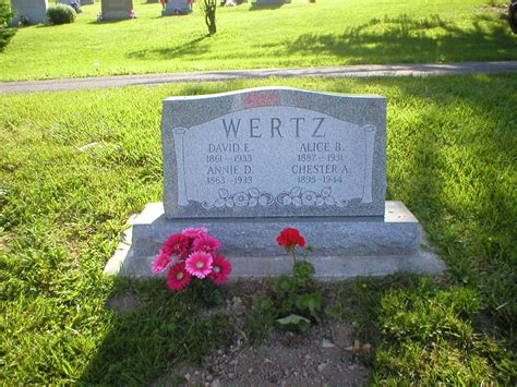 Annie Drenning Sprigg Wertz M Morial Find A Grave