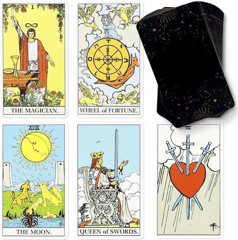 NOOLUSI Tarot Karten Anfänger Tarot Lern Tarot Karten mit Bedeutungen