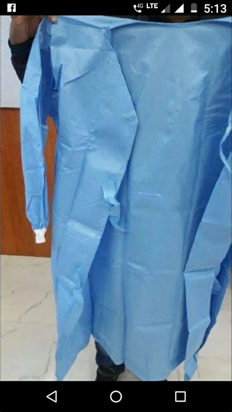 Standard Performance Non Woven Disposable Surgical Gowns Size Medium