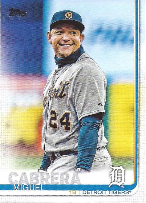 2019 Topps 230 Miguel Cabrera Trading Card Database