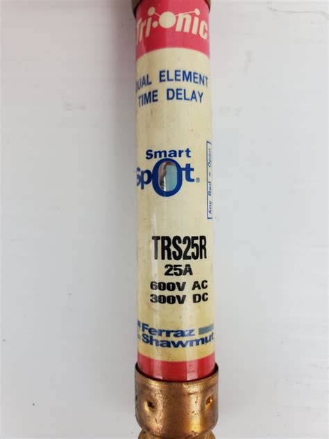 Ferraz Shawmut Trs25r Fuse 25a 600v Ac 300v Dc Metal Logics Inc