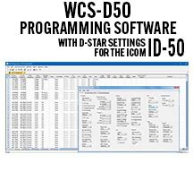 WCS D50 Programming Software For Icom ID 50 Radio