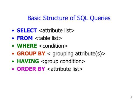 Ppt Sql Part I Powerpoint Presentation Free Download Id991037