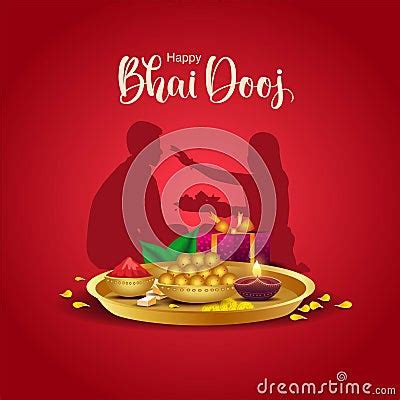 Indian Festival Happy Bhai Dooj Concept Rakhi Celebration In India