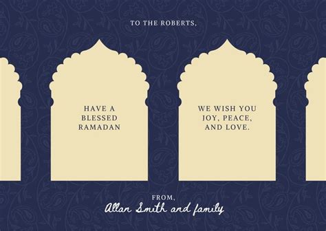 Free Custom Printable Ramadan Card Templates Canva