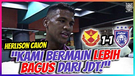 Kami Bermain Bagus Dari JDT Tapi Tidak Bernasib Baik Harimau Malaya