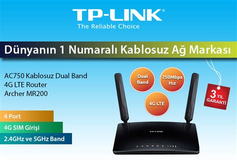 TP-LINK ARCHER MR200 AC750 750MBPS 4PORT 2.4/5GHz 3G/4G LTE INDOOR SIM ...
