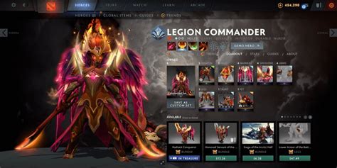 Legion Commander With Ultra Rare Arcana And Immortal R Dota2