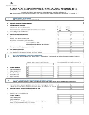 Fillable Online Para Agilizar La Confecci N De Su Declaraci N Rellene