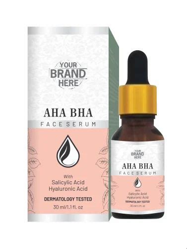 Liquid Natural AHA BHA Face Serum, Packaging Size: 30 ml, Type Of Packaging: Glass Bottle at Rs ...