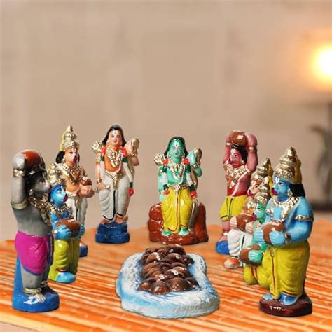 Puja N Pujari Ramar Setu /Bridge Navaratri Golu Dolls Set - Price History