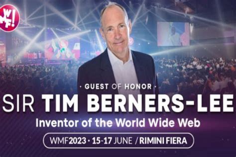 Sir Tim Berners Lee Ospite Deccezione Al Wmf Sul Mainstage Del