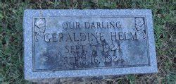 Geraldine Helm 1924 1924 Mémorial Find a Grave