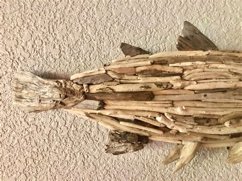 Driftwood Fish Sculpture All Driftwood From the Pacific Ocean USA ...