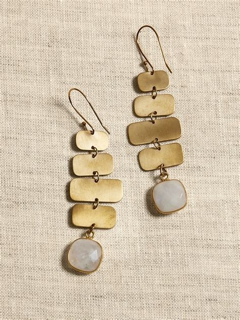 Tile Stone Earrings By Aureus Argent Banana Republic