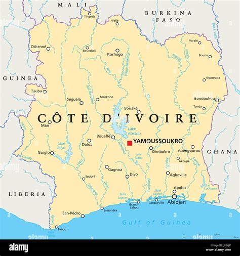 Ivory Coast Map Atlas Map Of The World Travel Africa Illustration