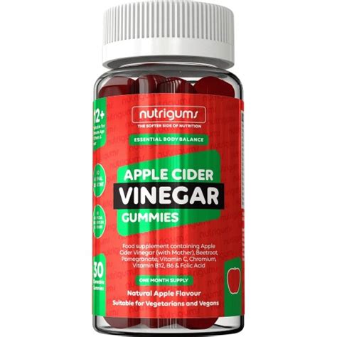 Nutrigums Apple Cider Vinegar Gummies 30 Compare Prices And Where To Buy Uk