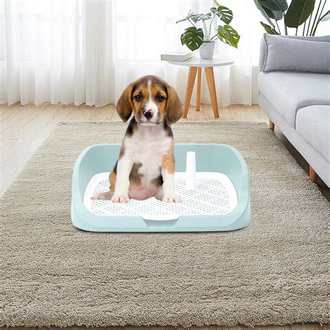 Portable Dog Toilet Puppy Potty Tray Mesh Grids Indoor Puppy Pee Tray