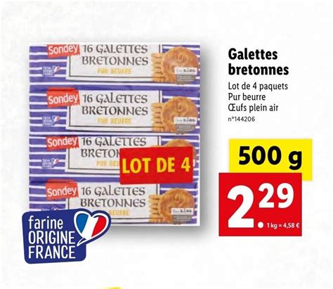 Promo Galettes Bretonnes Chez Lidl