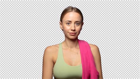 Une Blonde Une Jolie Professeur De Fitness Une Femme Psd Gratuite