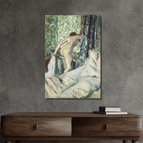 Naked Woman The Morning Bath Edgar Degas Canvas Print