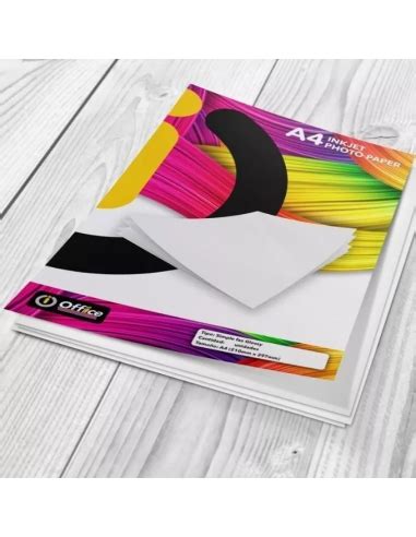 Papel Glossy Resma 50 Hojas X 200gr A4 Office