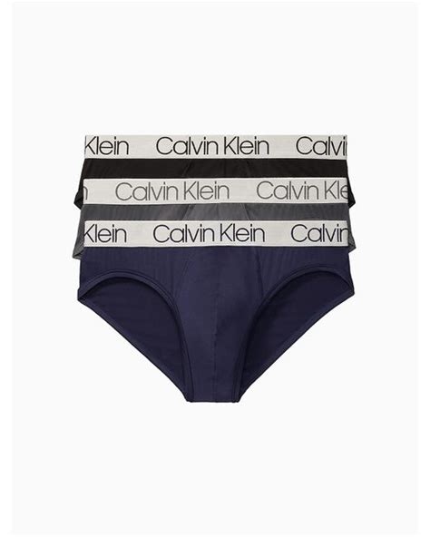 Calvin Klein Chromatic Micro 3 Pack Hip Brief In Blue For Men Lyst