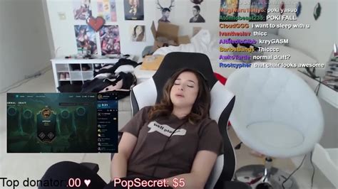 Pokimane Thicc Compilation Moans On Stream And Bites Her Lips No Nut