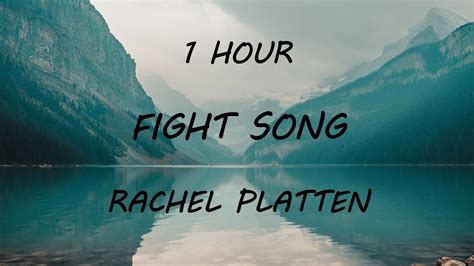 Rachel Platten Fight Song 1 Hour With Lyrics YouTube