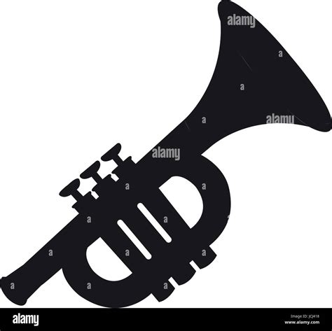 Isolated trumpet silhouette Stock Vector Image & Art - Alamy