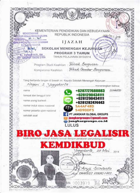 Jasa Legalisir Ijazah Kemdikbud