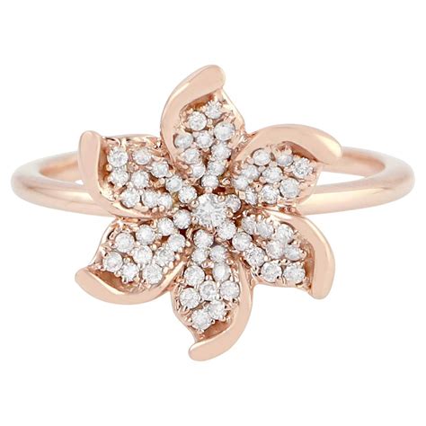 Hermes Kelly Gavroche Diamond 18k Rose Gold Ring For Sale At 1stdibs