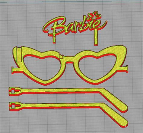 Stl File Barbie Glasses 👓・3d Printer Model To Download・cults