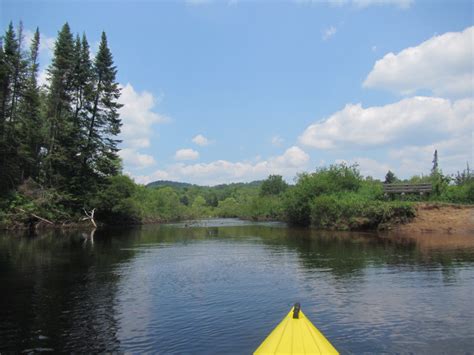 Boston Kayaker Kayaking On Moose River Middle Branch From Old Forge To Thendara Ny