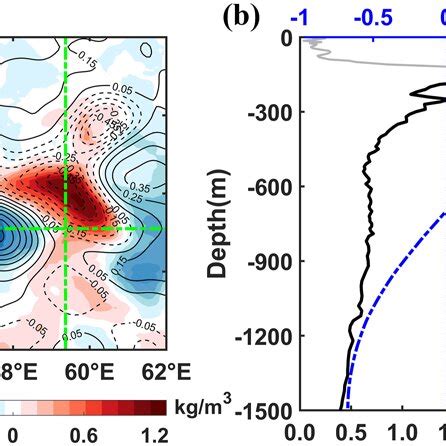 A Snapshots Of The Sea Surface Density Anomaly Ssda Shading Unit