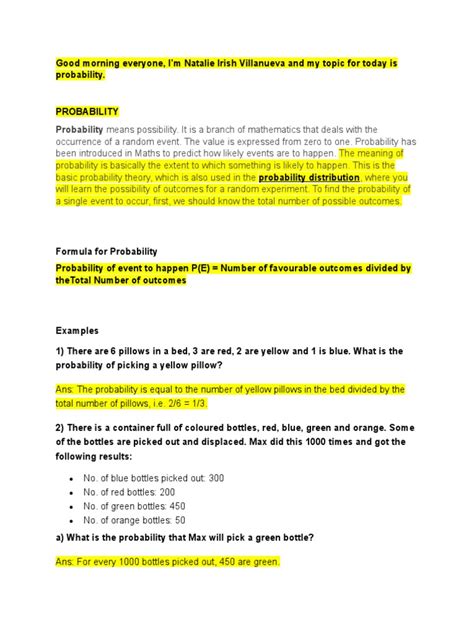 PROBABILITY | PDF | Probability | Axiom