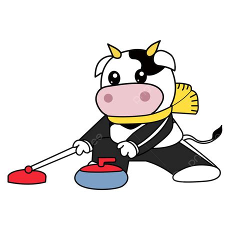 Curling Sport Clipart Cartoon