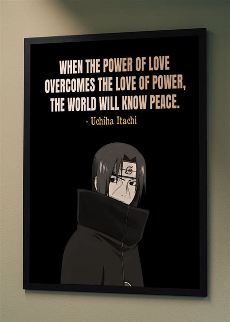 itachi quotes posters prints  herry gunawan printler