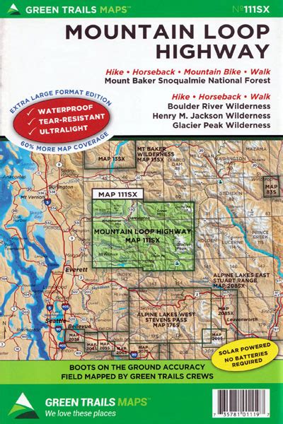 Mountain Loop Highway Wa No 111sx Green Trails Maps — Books