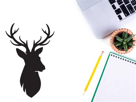 Deer Head Svg Deer Svg Deer Head Clipart Deer Animal Svg Hunting Svg ...