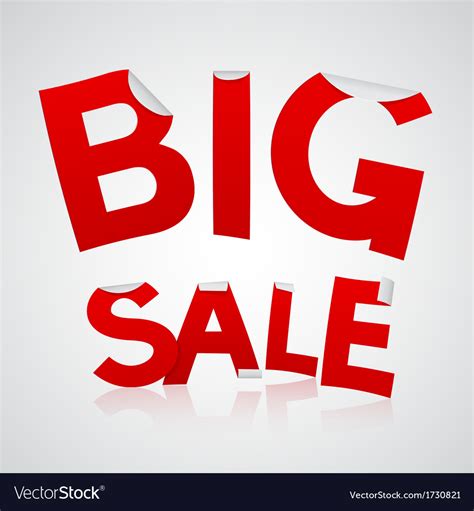 Big Sale Royalty Free Vector Image Vectorstock