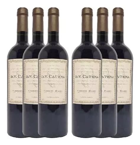 Vinho Argentino Dv Catena Cabernet Malbec Cx 6 Unidades Frete grátis